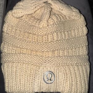 lululemon athletica Beige Knit Beanie